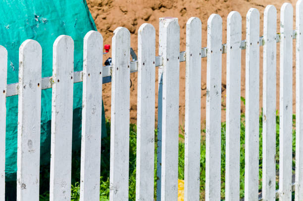 istock Ground works and fence 1257734753