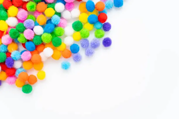 Colorful felt balls