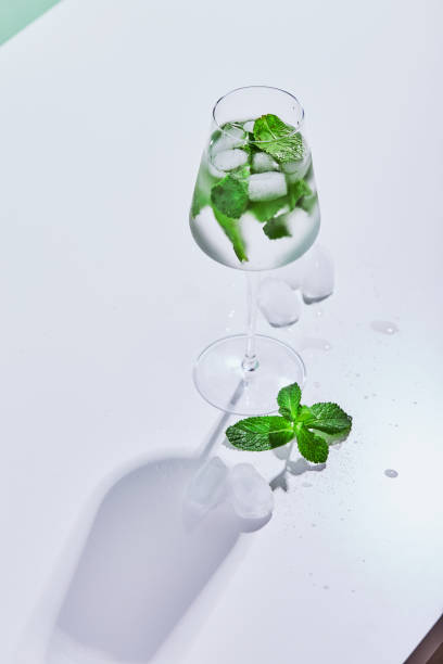 istock Fresh lemonade with mint in glasses 1257743457