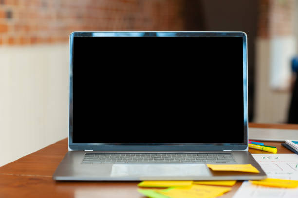 istock A laptop on the desk in the office. 1257743837