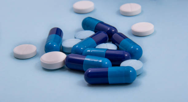 istock Arrange medicines by colors. 1257748443
