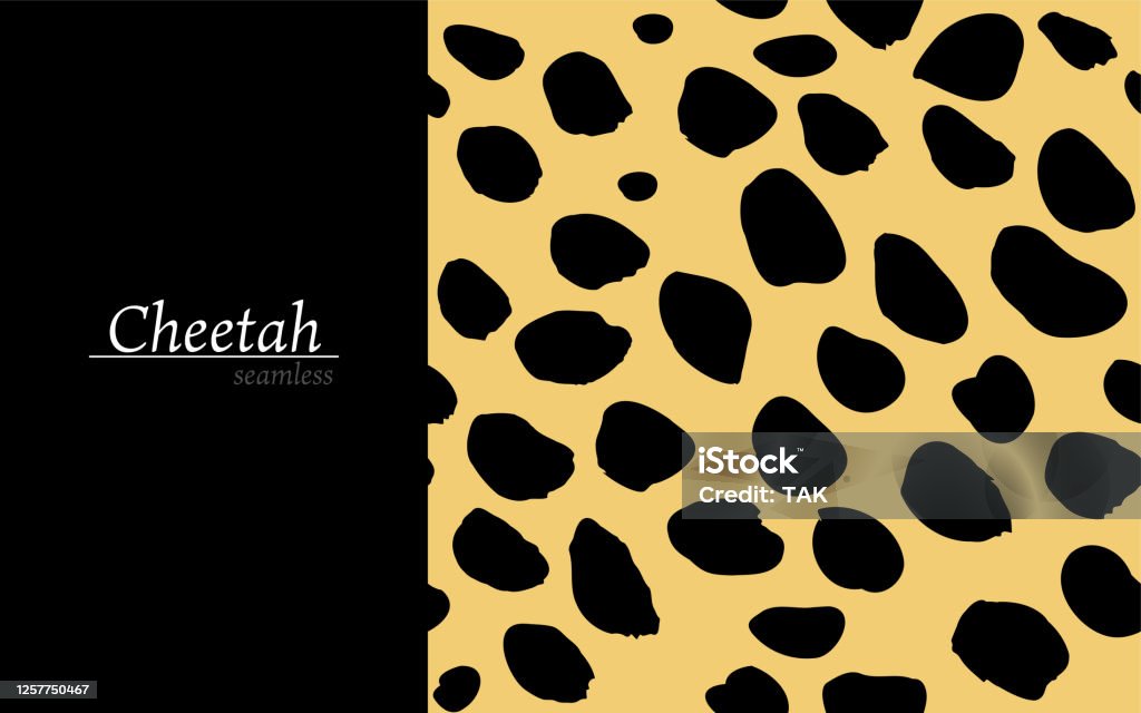 Cheetah Pattern Simple Seamless Pattern Cheetah Pattern Vector Illustration Stock Illustration ...