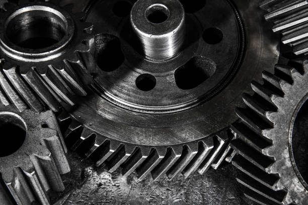 istock Industrial tools such as bearings and industrial tools and equipment are grouped together. 1257750572