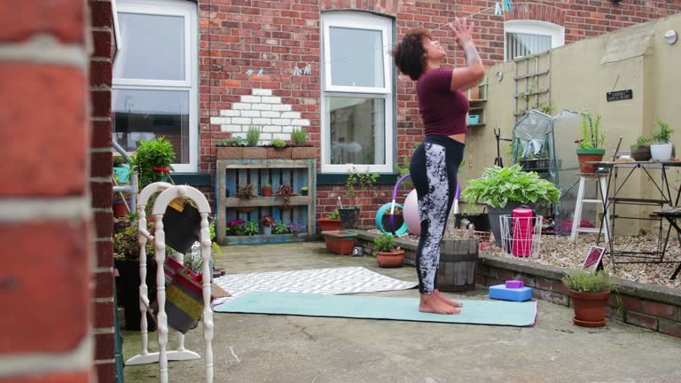 Beginning Her Yoga Class