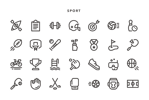 Sport Icons - Vector EPS 10 File, Pixel Perfect 28 Icons.