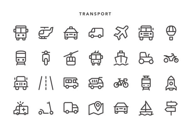 ilustrações de stock, clip art, desenhos animados e ícones de transport icons - troleicarro