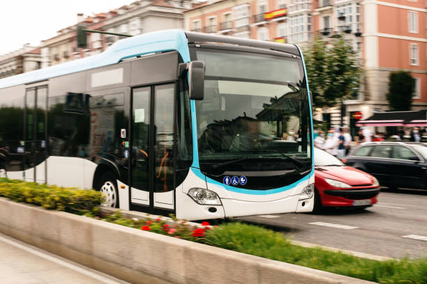 istock City bus in motion 1257759578