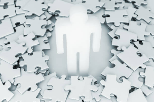 istock One Man In The Middle of Puzzle Pieces 1257762076