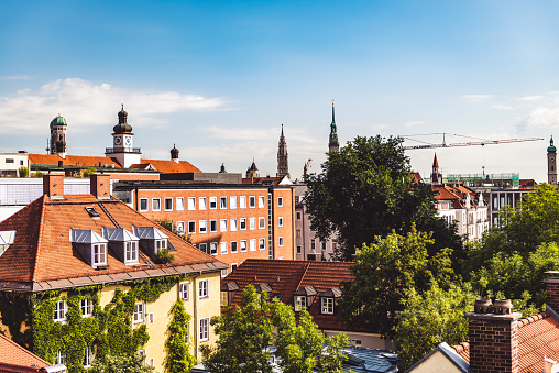 Munich's Cityscape From a Different Viewpoint – as viewed from my roof deck at Glockenbachviertel