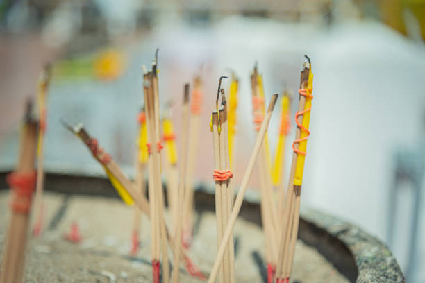 istock Incense in a holy place (Temple) 1257770240