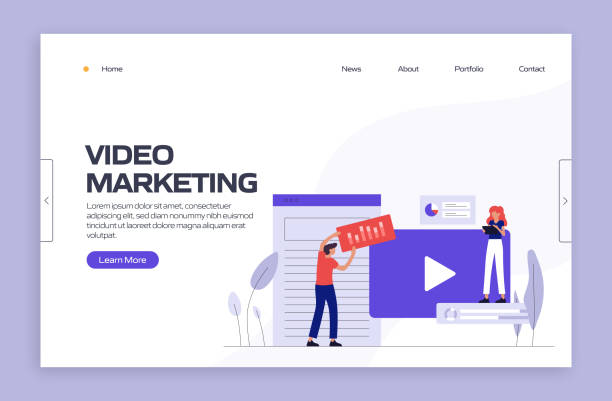 istock Video Marketing Concept Vector Illustration for Landing Page Template, Website Banner, Advertisement and Marketing Material, Online Advertising, Business Presentation etc. 1257773841