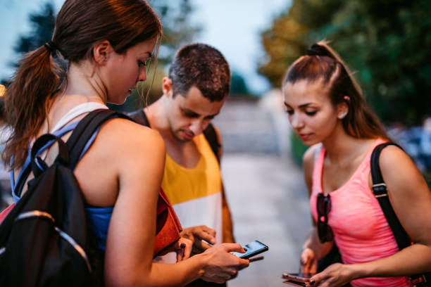 istock Checking fitness activity on phone after training 1257780177
