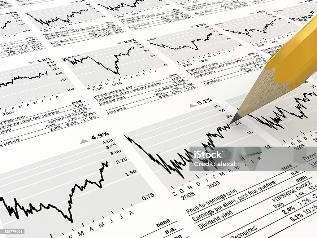 Gráficos de negocios - Foto de stock de Ahorros libre de derechos