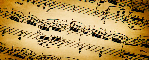 istock Vintage Sheet Music 1257792360