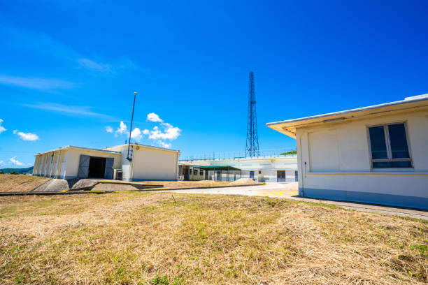 Radio tower in Cape D'Aguilar area, Hong Kong Radio tower in Cape D'Aguilar area, Hong Kong launch tower stock pictures, royalty-free photos & images