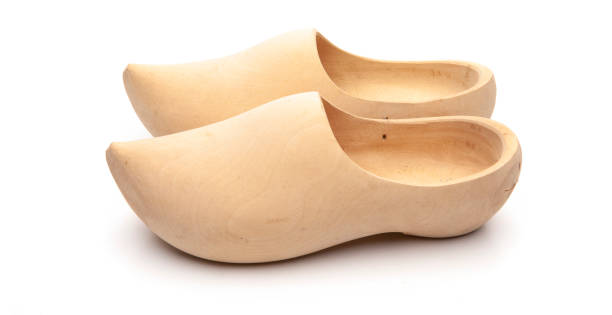 istock Real wooden shoes 1257794146