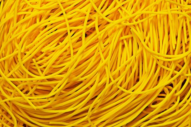 istock Closed up Yellow Noodles. 1257799810