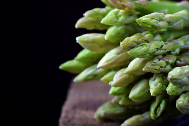 Bunch of raw green asparagus