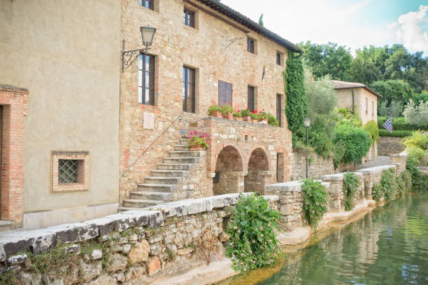istock Thermal baths in Bagno Vignoni, Tuscany Italy 1257801648
