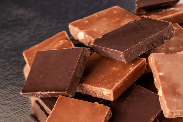 istock Pieces of chocolate 1257802825