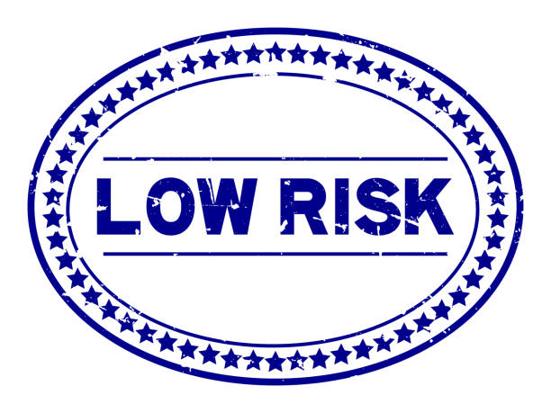 Grunge blue high risk word oval rubber seal stamp on white background