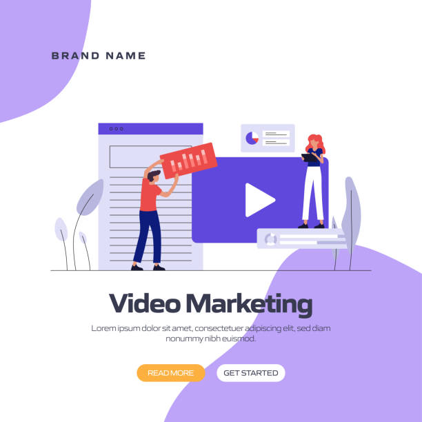 istock Video Marketing Concept Vector Illustration for Website Banner, Advertisement and Marketing Material, Online Advertising, Business Presentation etc. 1257805244