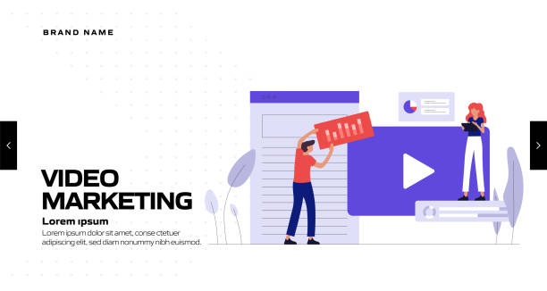 istock Video Marketing Concept Vector Illustration for Website Banner, Advertisement and Marketing Material, Online Advertising, Business Presentation etc. 1257805285