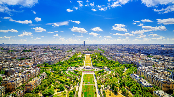 panoramic view at central paris