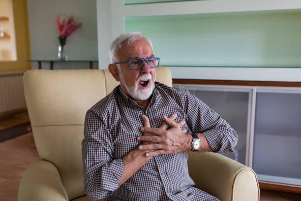 istock A Senior Man with Cardiol Problems is Feeling an Unbearable Pain in the Chest. 1257814993