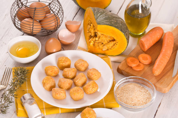 istock Pumpkin chicken meatballs. 1257825791