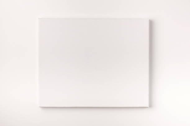 istock Empty painting canvas isolated on white background. 1257827669