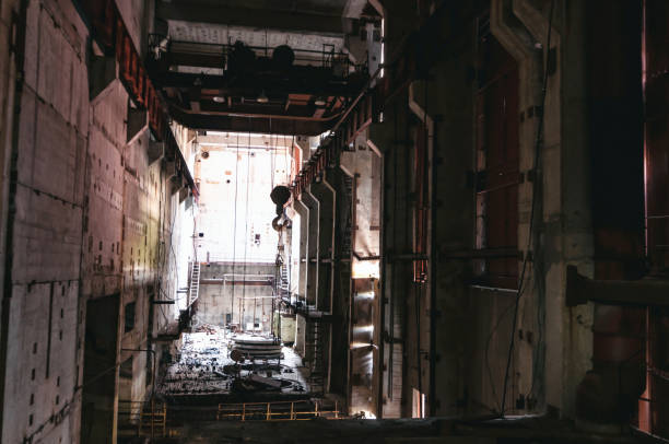 istock Reactors building 5 and 6 in Pripyat, Chernobyl exclusion Zone. Chernobyl Nuclear Power Plant Zone of Alienation in Ukraine Soviet Union 1257829904