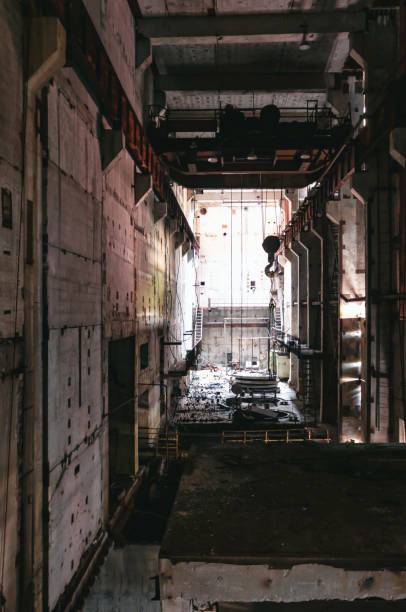 istock Reactors building 5 and 6 in Pripyat, Chernobyl exclusion Zone. Chernobyl Nuclear Power Plant Zone of Alienation in Ukraine Soviet Union 1257829933
