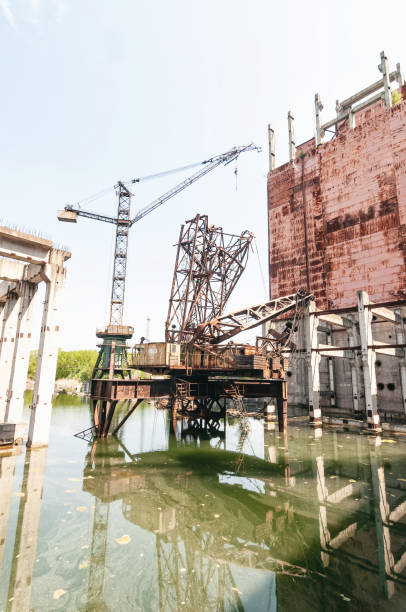 istock Reactors building 5 and 6 in Pripyat, Chernobyl exclusion Zone. Chernobyl Nuclear Power Plant Zone of Alienation in Ukraine Soviet Union 1257830013