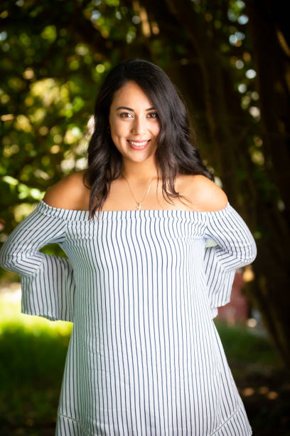 istock Woman posing for the camera 1257834167