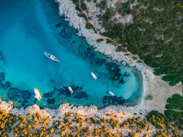 Aerial View of Aquarium Bay Bodrum