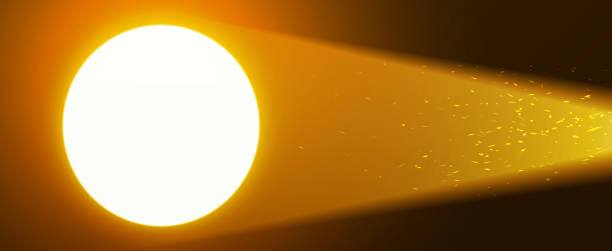istock Searchlight with light from projector. Shine background as simbol of cinema or theater. 1257838439