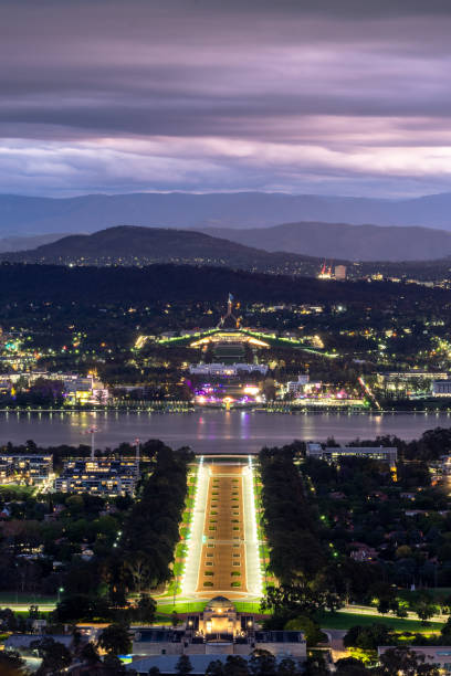 istock View from Mount Ainslie to Canberra with clouds and hills in the background 1257842946
