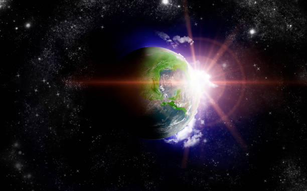 istock Dawn of planet earth from space. Render 3D. Some Elements Of This Image Provided Public domain imagery By NASA 1257845240