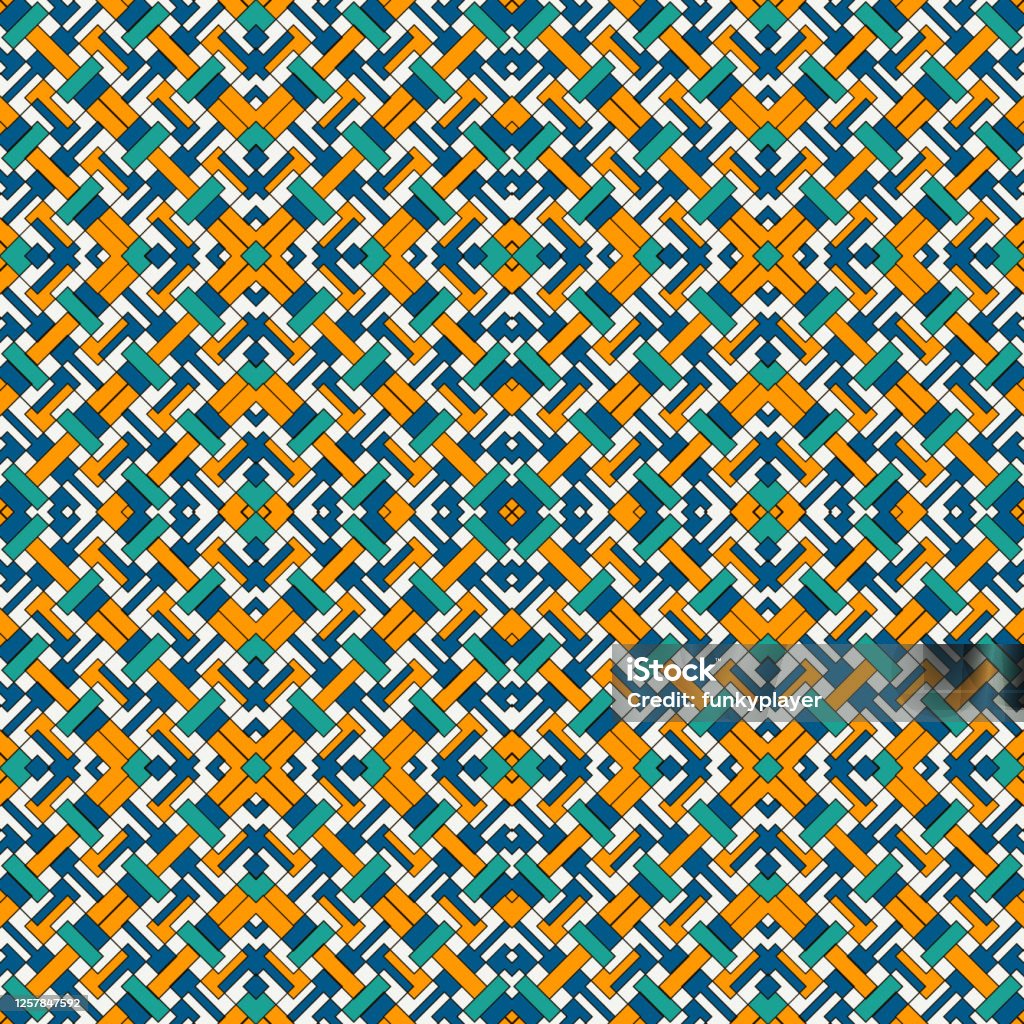Overlapping Rectangles And Squares Background Seamless Pattern Design ...