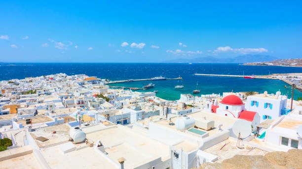 istock Mykonos town (Chora) by the sea 1257848140