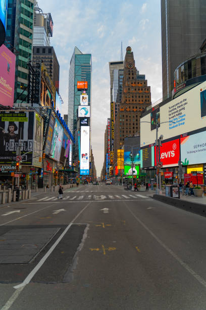 istock Times Square during pandemic 1257852478