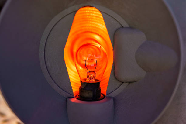 istock Orange Truck Light Bulb 1257855217
