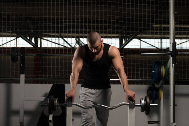istock Attractive Young Man Resting In Gym Afther Exercise 1257858134
