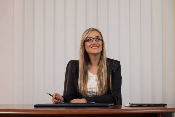 istock Businesswoman On A Break With His Touch Pad 1257858236