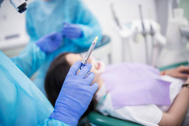 istock Dentist giving anesthesia to the patient 1257858931