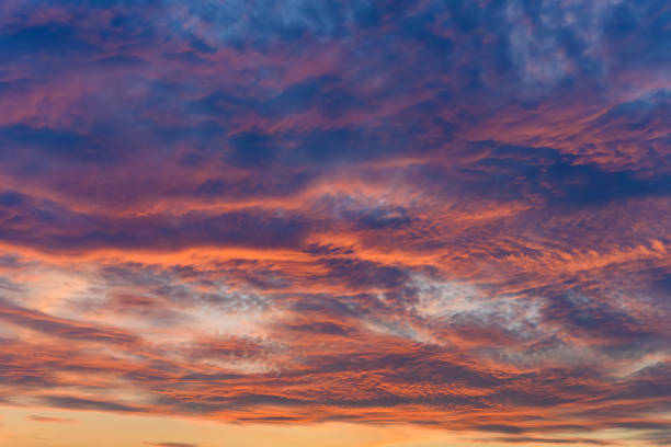 istock beautiful clouds in the sunset time 1257862487