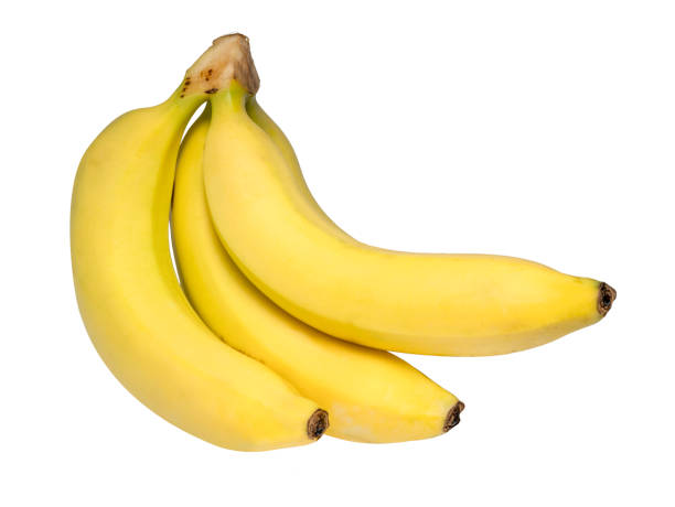 istock Bunch of bananas isolated on white background 1257885032