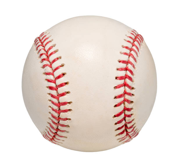 istock Baseball ball isolated on a white background 1257885054