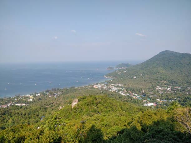 istock Panoramic View from West Coast Viewpoint in Koh Tao Island Thailand. 1257889309